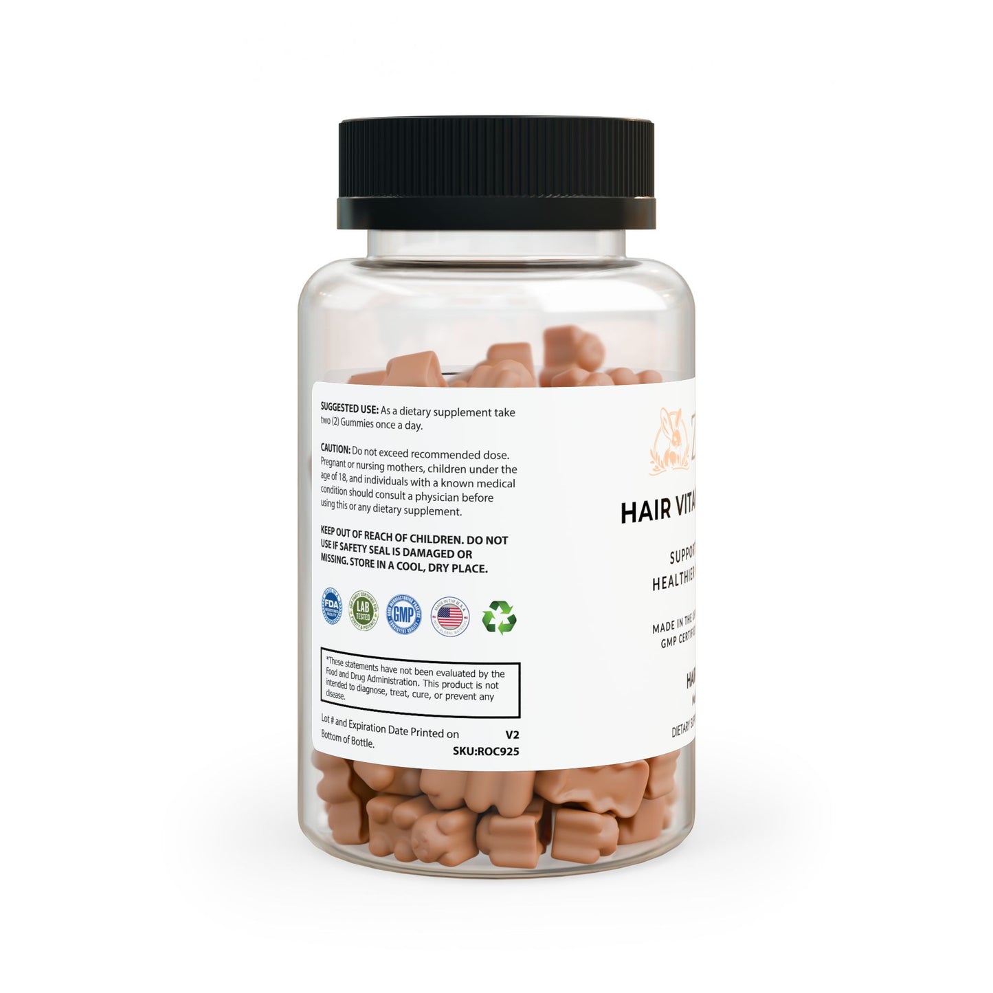 Hair Vitamin Gummies - 60 Count
