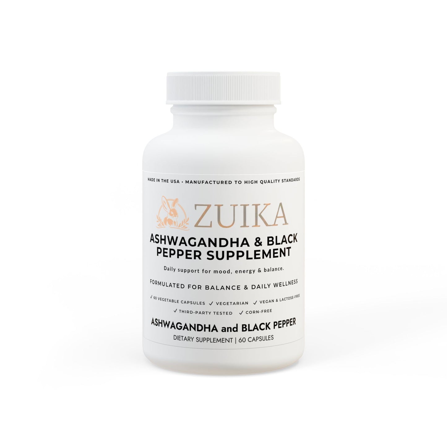 ZUIKA Ashwagandha Complex – Support for Wellness & Energy