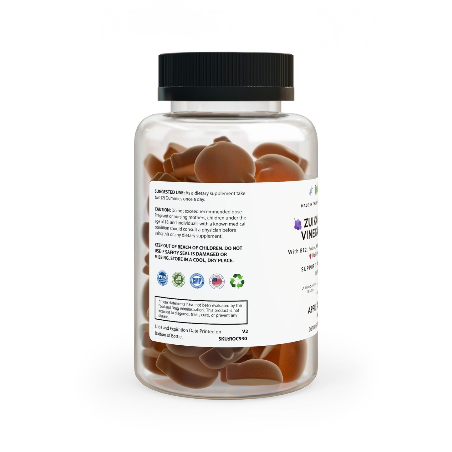 ๐ ZUIKA Apple Cider Vinegar Gummies โ Optimize Your Performance the Tasty Way