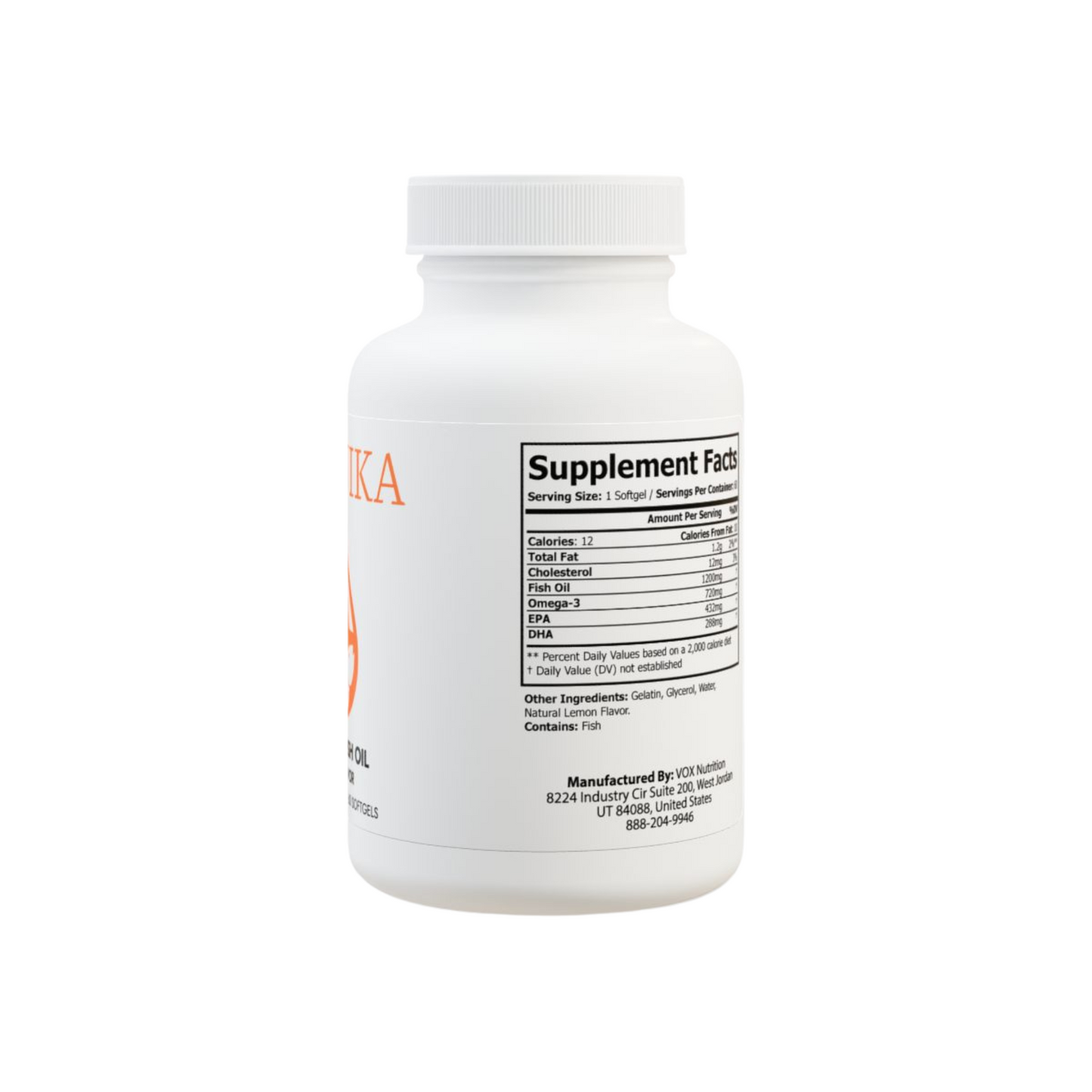Zuika Fish Oil – Dietary Supplement, 60 Softgels