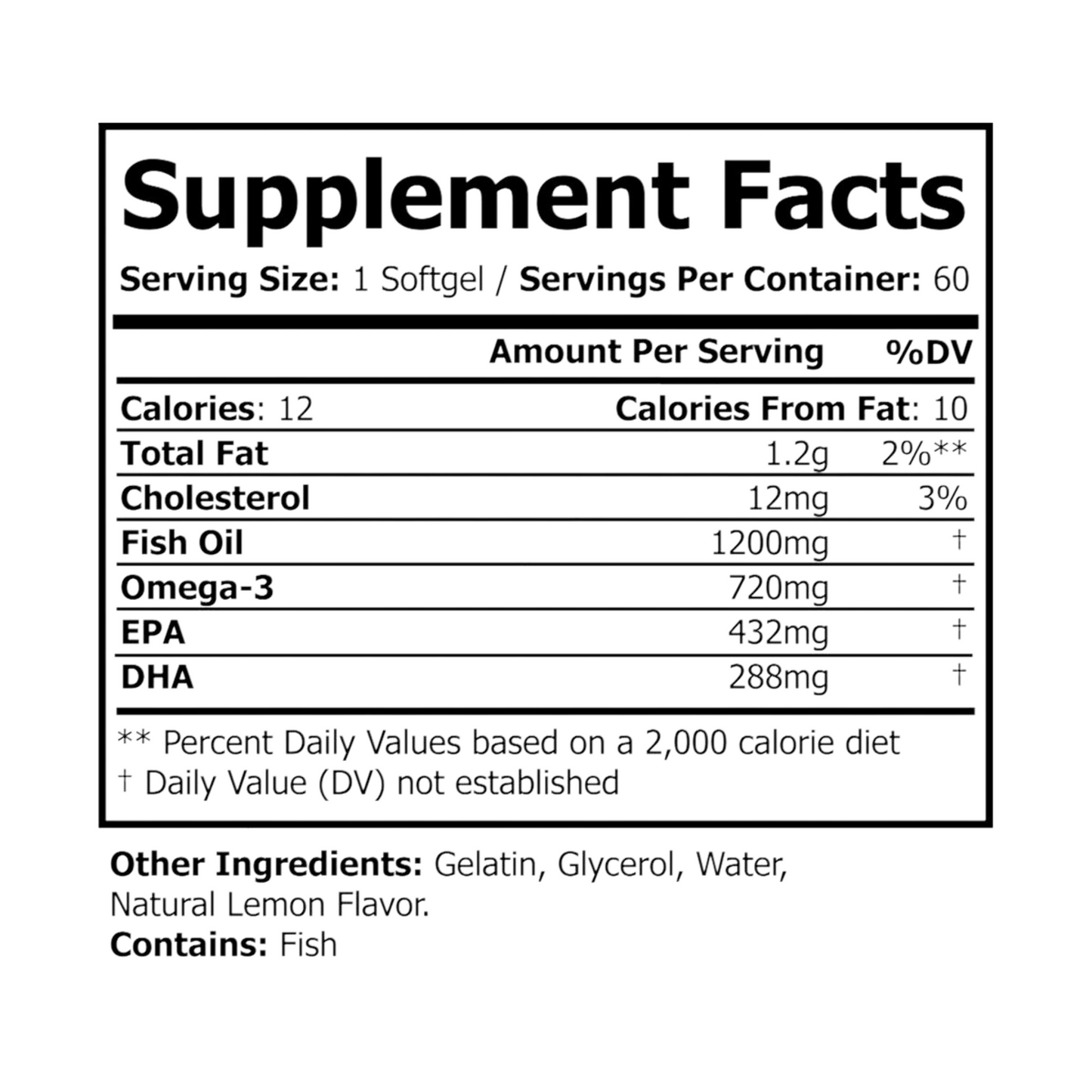 Zuika Fish Oil – Dietary Supplement, 60 Softgels