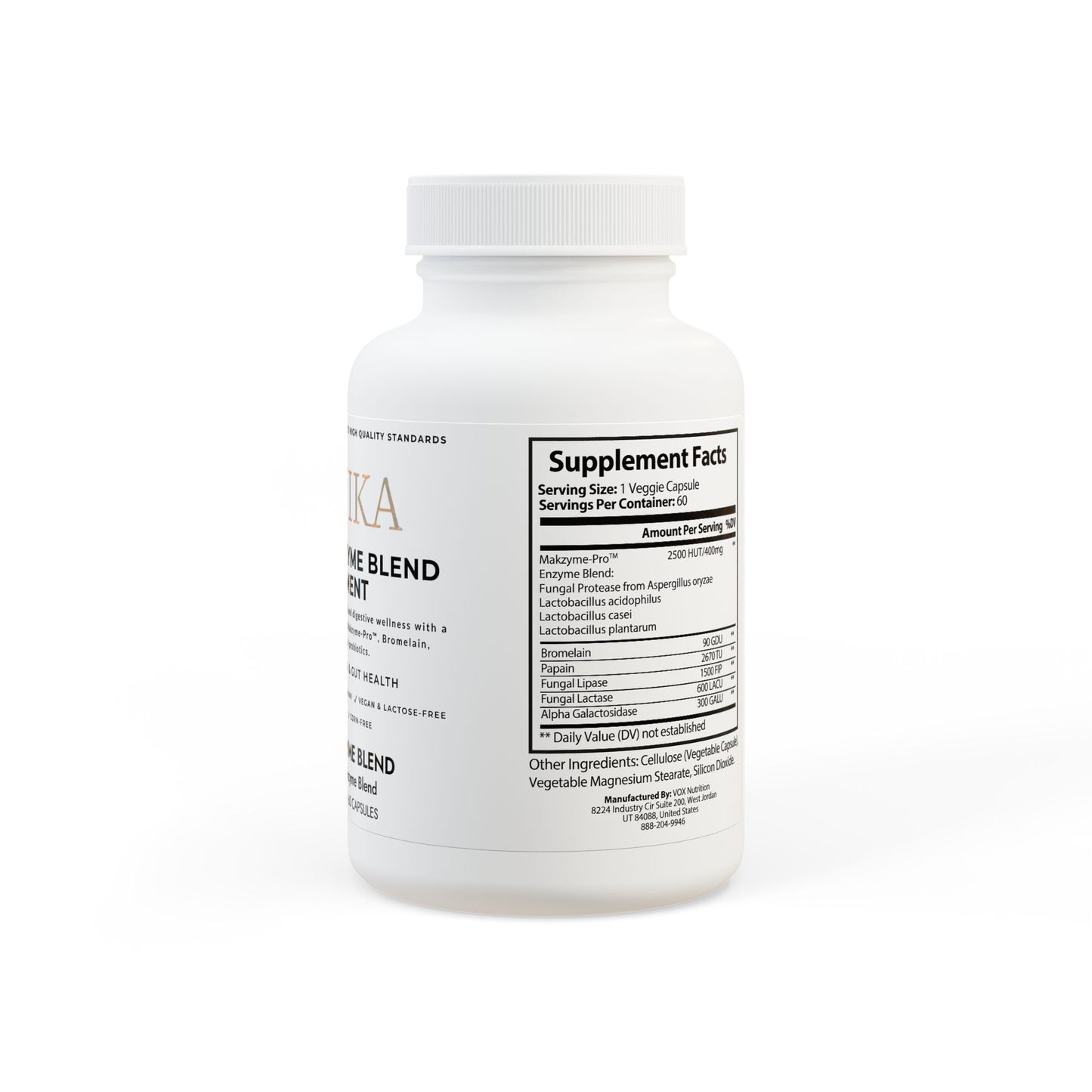 ZUIKA Digestive Enzyme Blend Supplement – Support Healthy Digestion & Nutrient Absorption