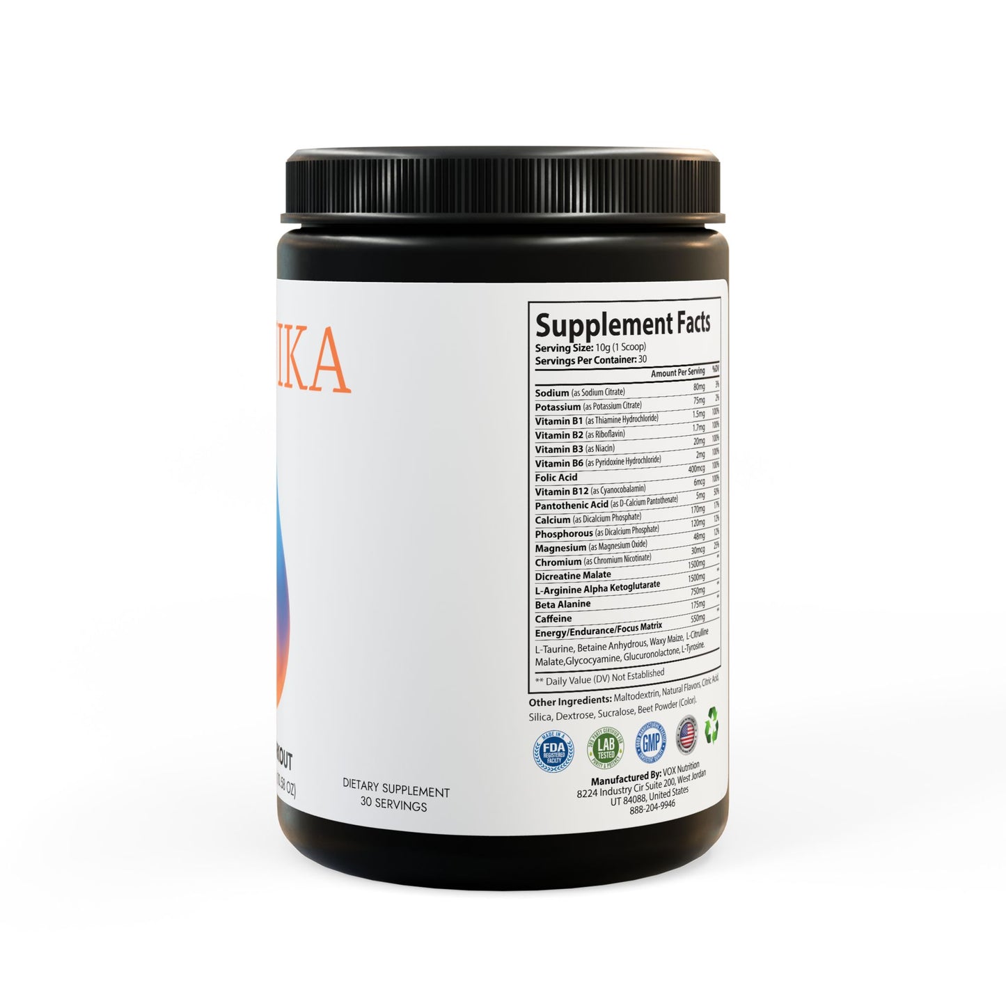 Pre-Workout Supplement – Watermelon Flavor – Performance & Energy Boost