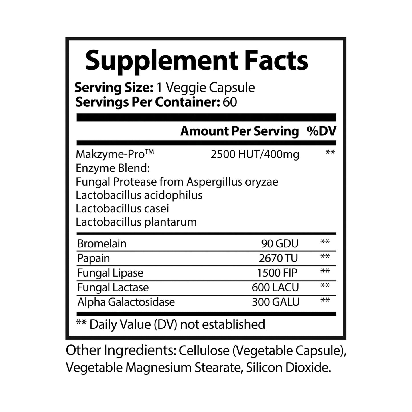 Enzyme Blend Supplement – Multi-Enzyme Complex with Natural Ingredients