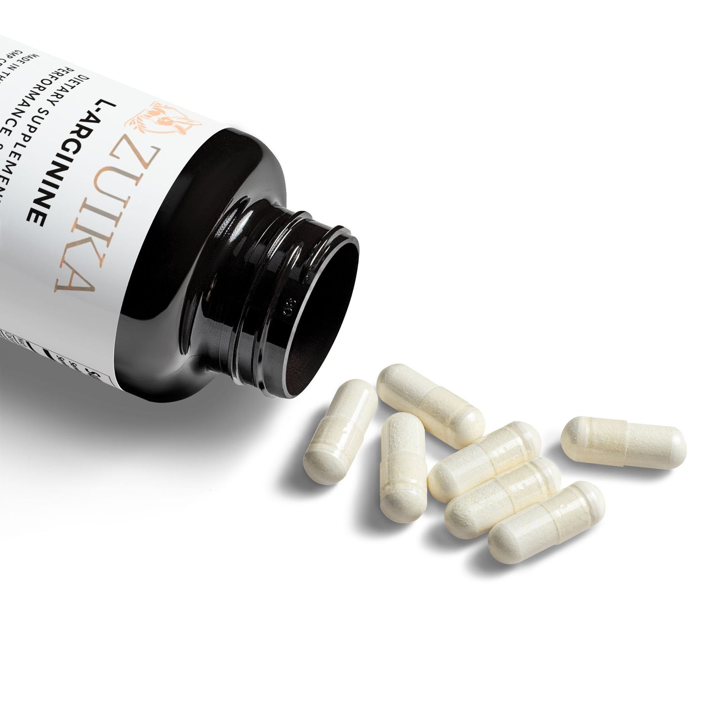 L-Arginine 1000mg – Nitric Oxide Support – 60 Veggie Capsules