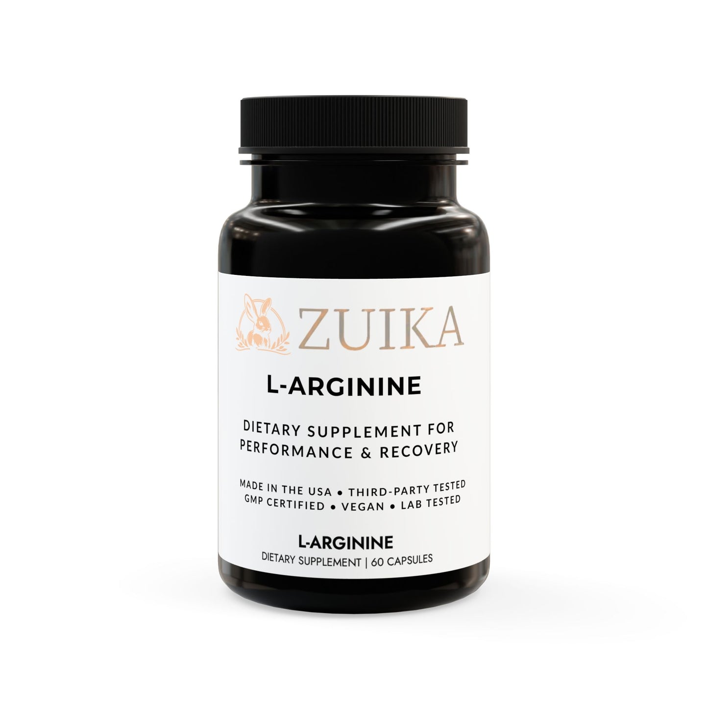 L-Arginine 1000mg – Nitric Oxide Support – 60 Veggie Capsules