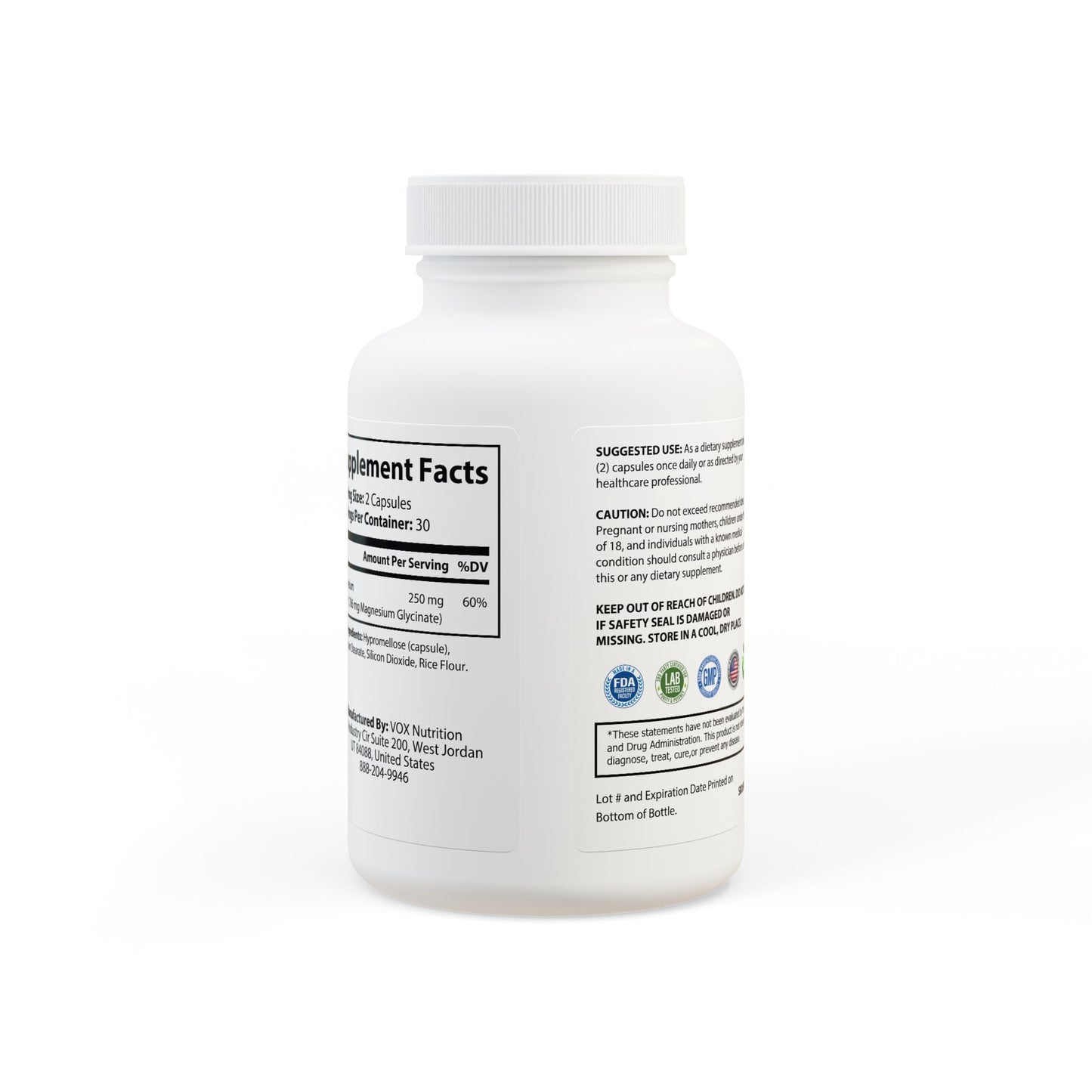 ZUIKA Magnesium Glycinate Supplement