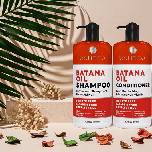 Bellisso Batana Oil Thickening Shampoo & Conditioner – Boost Hair Volume & Strength