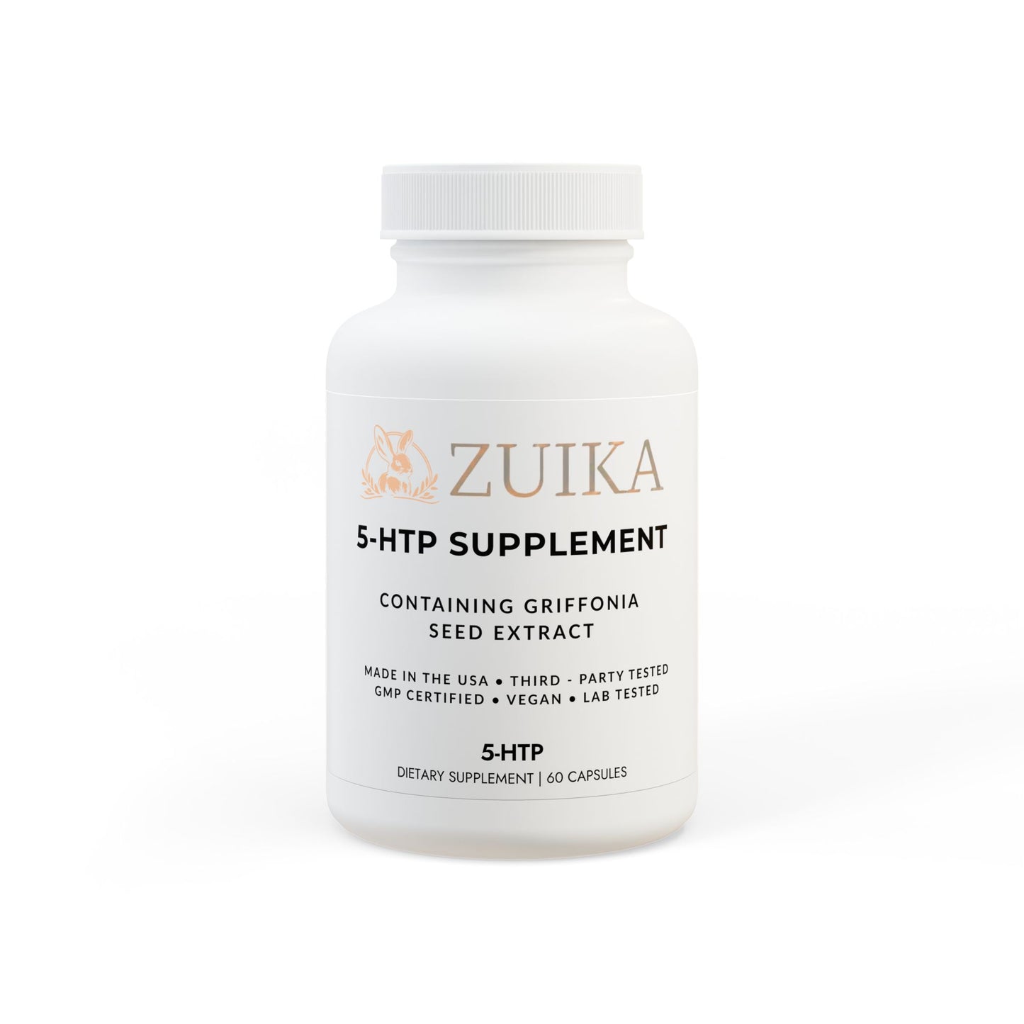 5-HTP Supplement – 100mg Griffonia Seed Extract – 60 Veggie Capsules
