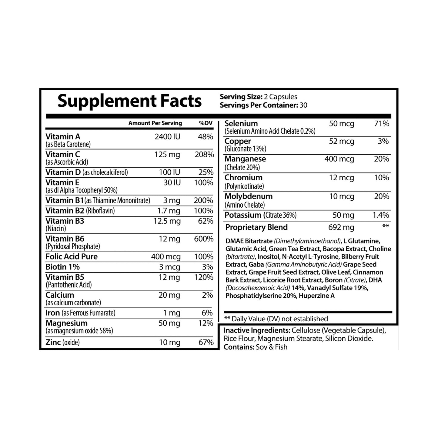 ZUIKA Brain Support Complex – Daily Nutrient Blend for Mental Clarity