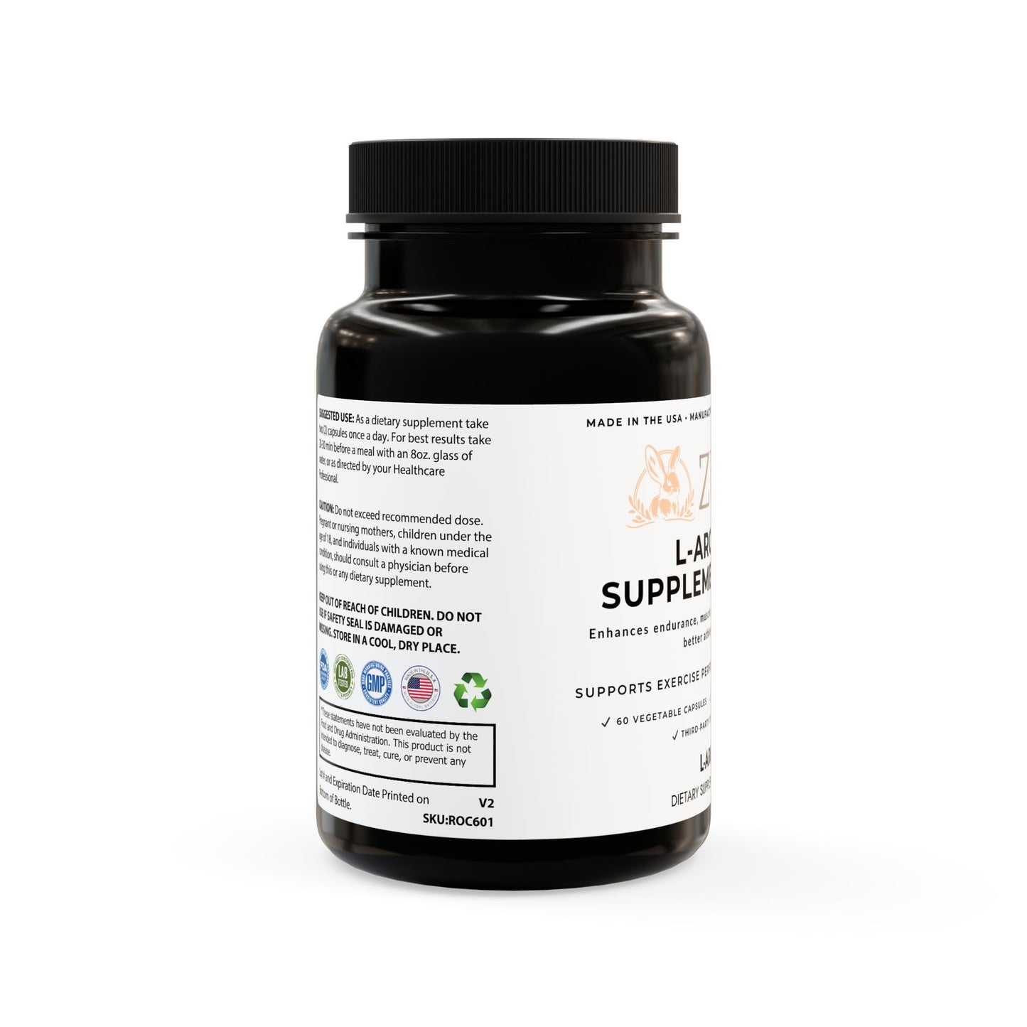 ZUIKA L-Arginine Supplement – Workout Support & Muscle Performance