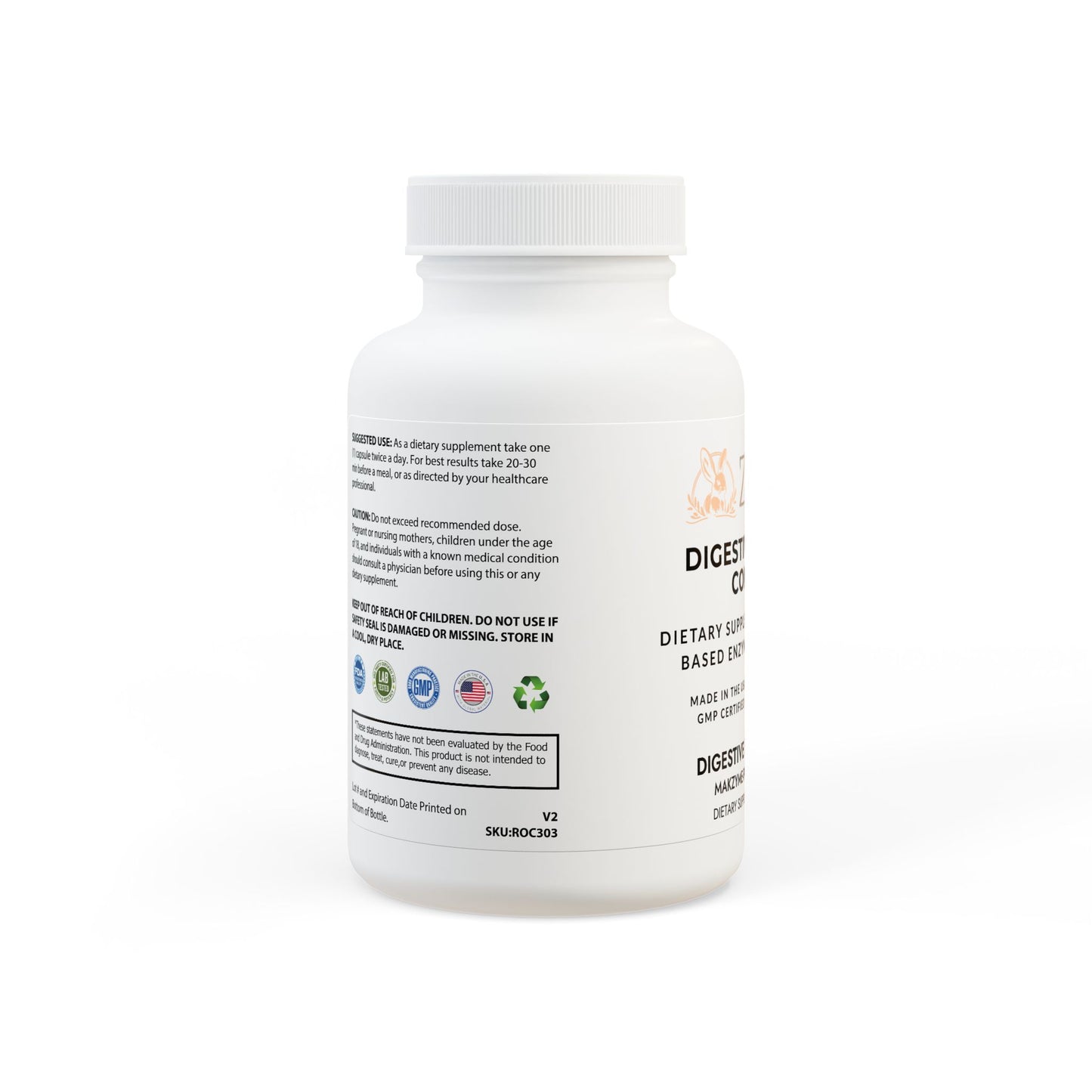 Enzyme Blend Supplement – Multi-Enzyme Complex with Natural Ingredients