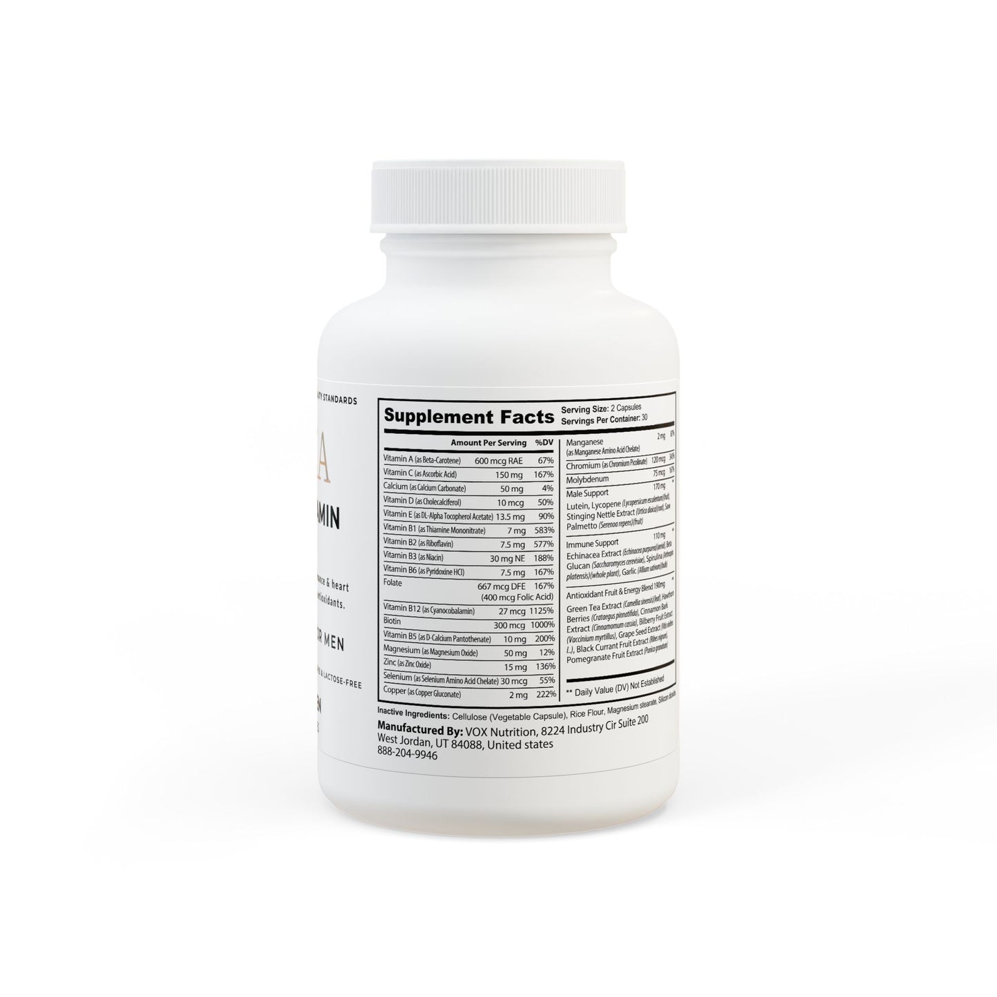 ZUIKA Multivitamin for Men – Daily Nutrient Formula