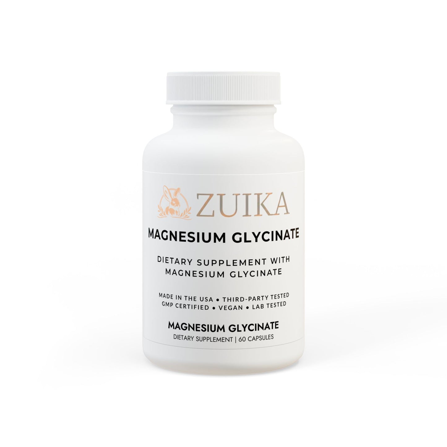 Magnesium Glycinate 250mg – Dietary Supplement – 60 Veggie Capsules