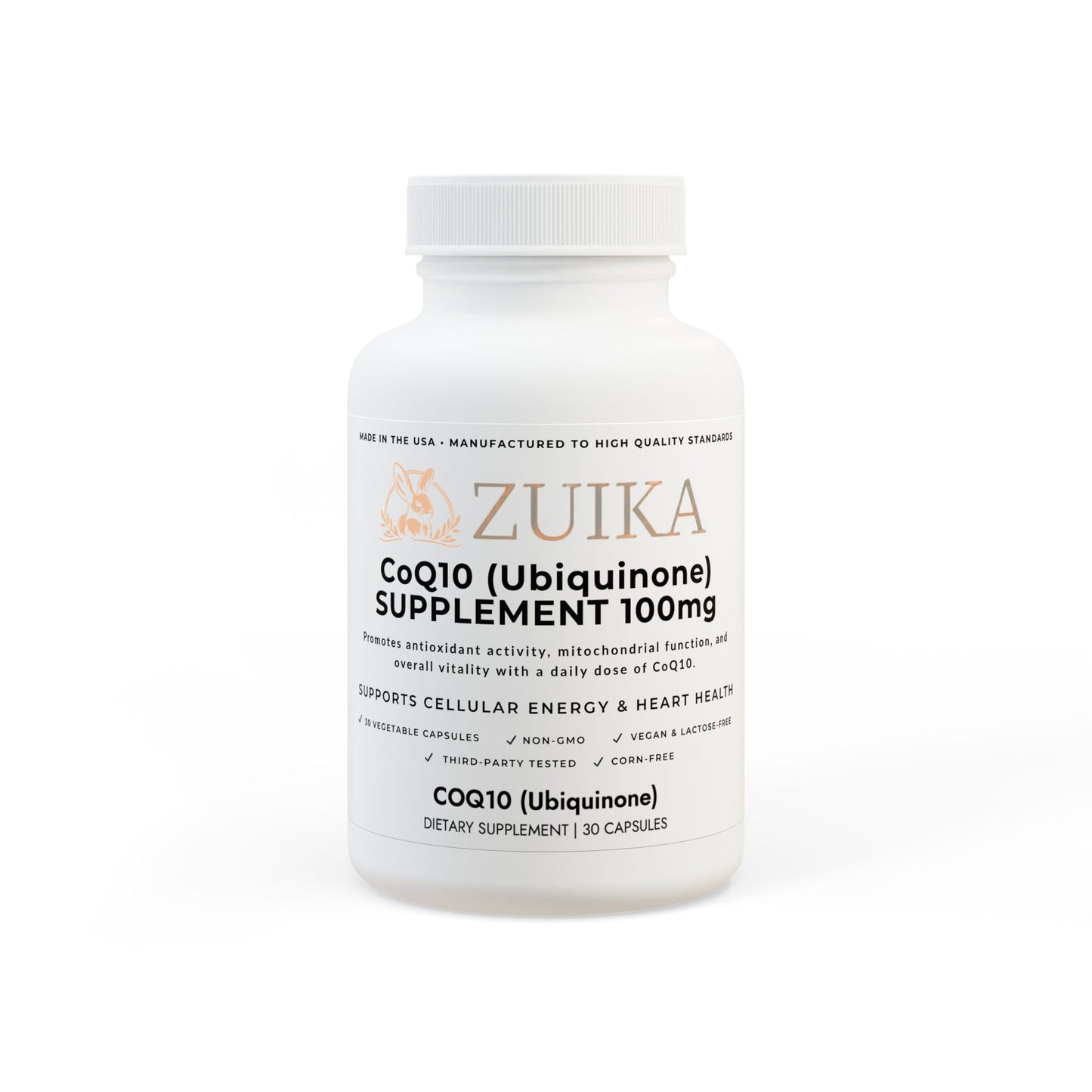 ZUIKA CoQ10 (Ubiquinone) Supplement
