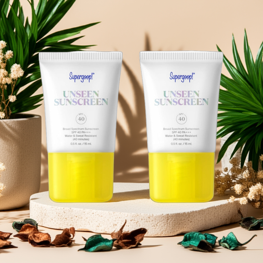 Unseen Sunscreen SPF 40 – Weightless, Invisible UV Protection & Makeup Primer