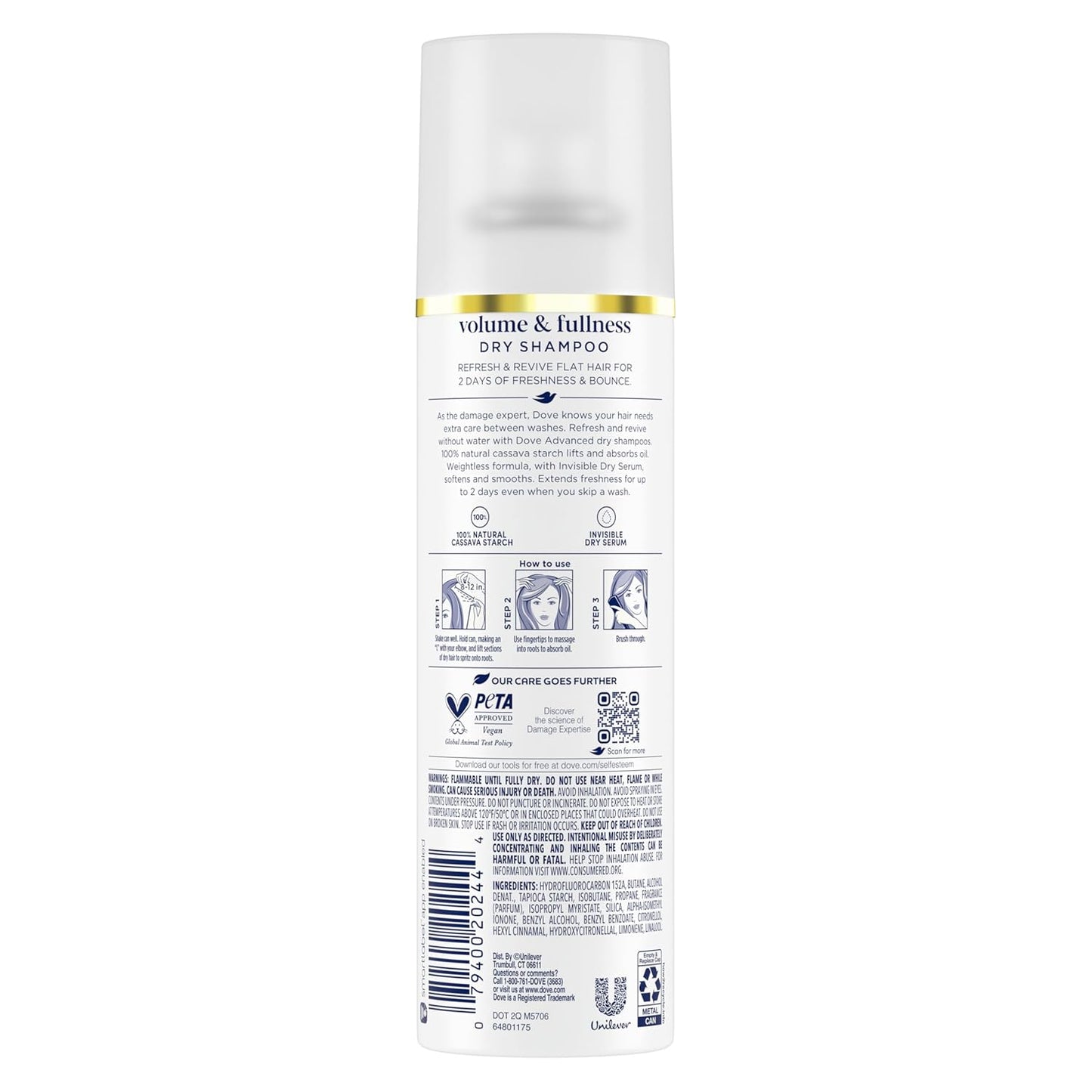 Dry Shampoo for 2 Count for Oily Hair Volume & Fullness for Refreshed Hair 5 Oz