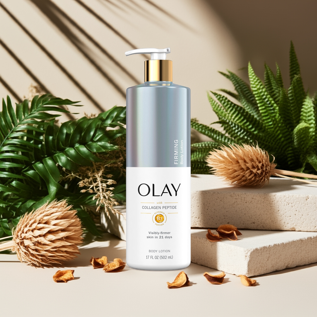 Olay Firming & Hydrating Body Lotion – Collagen & Vitamin B3 for Firmer, Smoother Skin