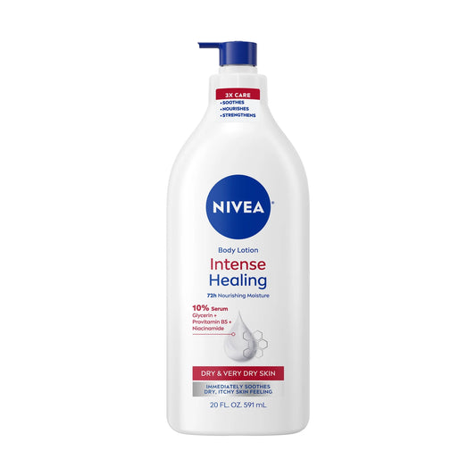 Intensive Healing Body Lotion for Severe Dryness and Itching, 72-Hour Moisturizer, 20 Fl Oz