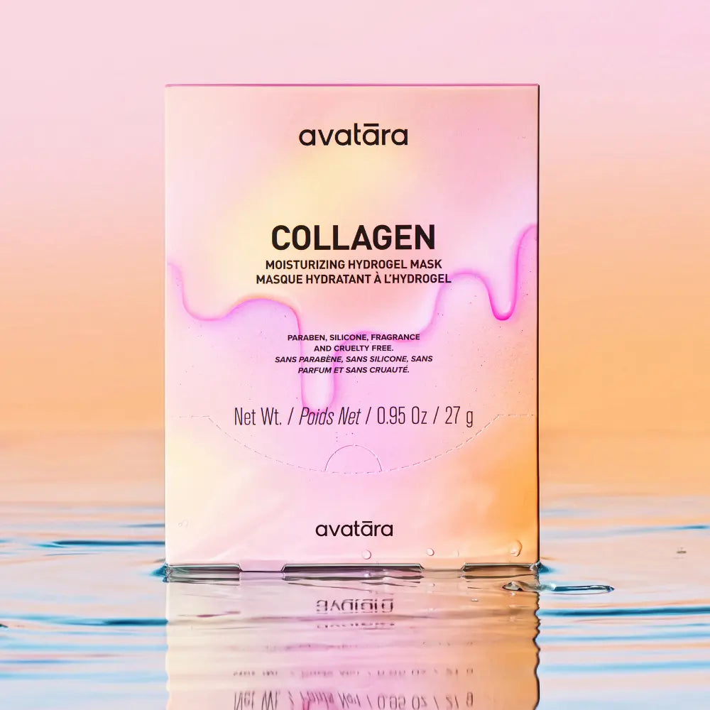 Transform Your Skin with Avatara Collagen Moisturizing Hydrogel Mask - 15 Pack | Experience the Magic of K-Beauty for Radiant, Hydrated Skin | Vegan, PETA-Approved, and Dermatologist-Tested