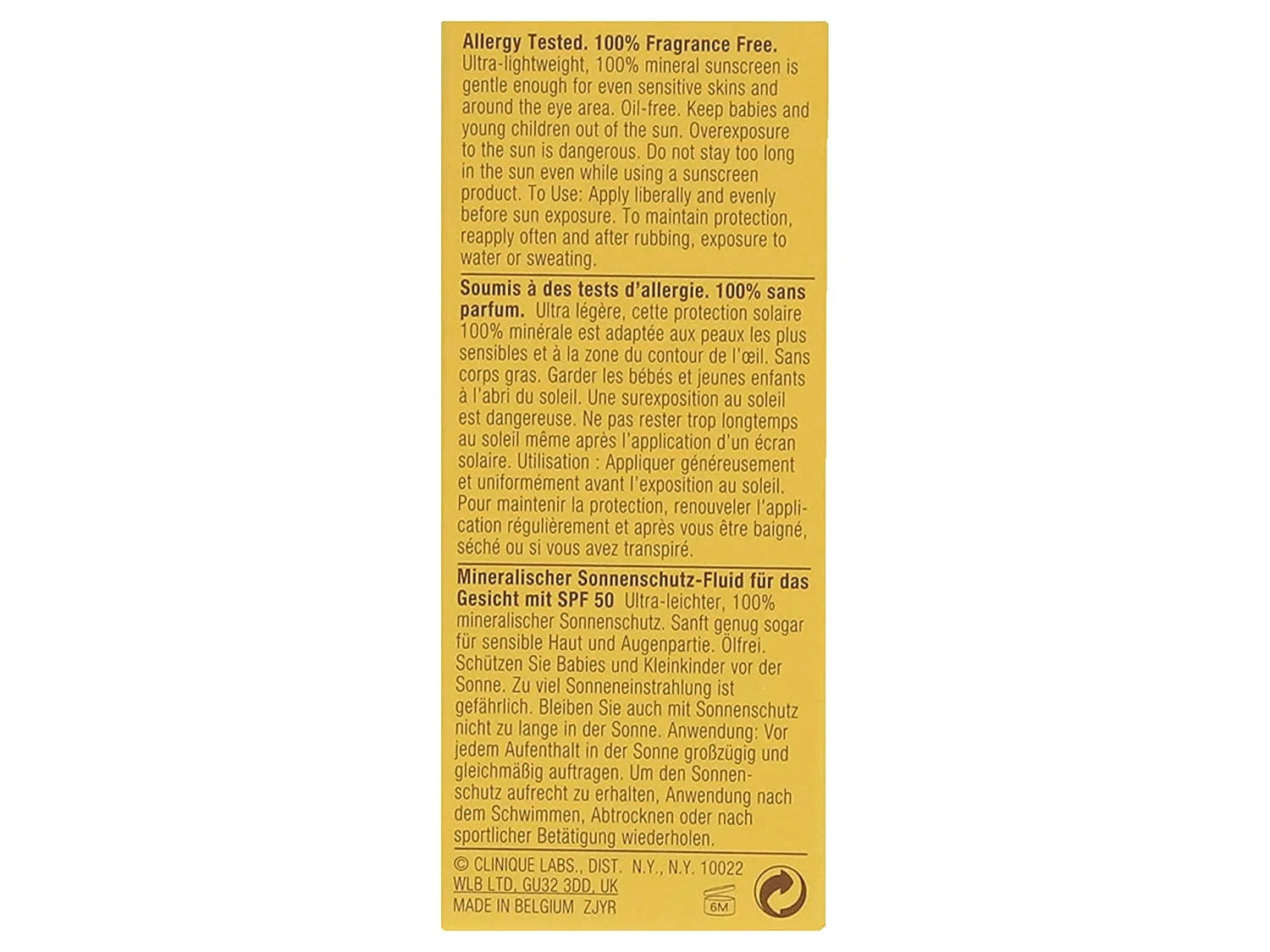 Broad Spectrum SPF 50 Mineral Sunscreen Fluid for Face by  for Women - 1 Oz Sunscreen