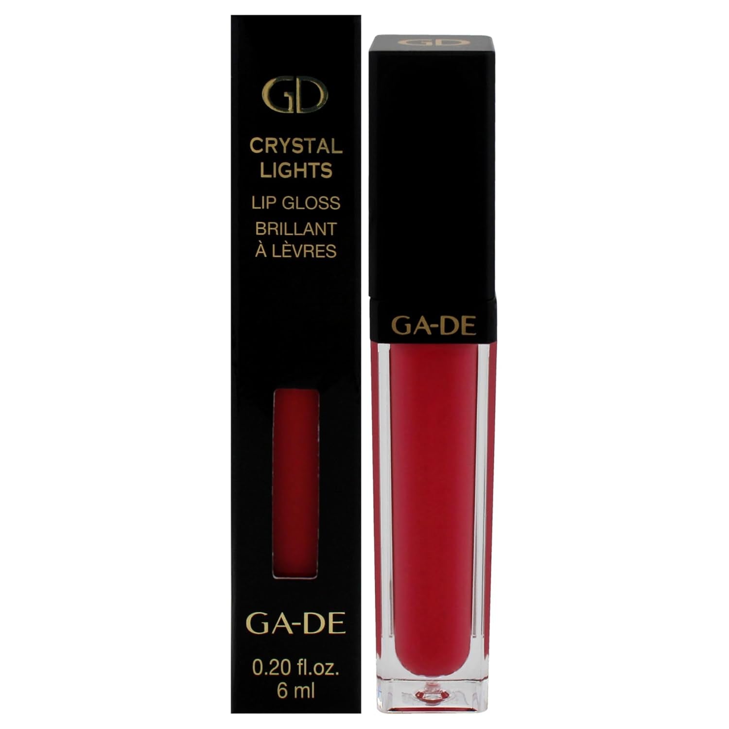 GA-DE Crystal Lights Lip Gloss, 823 - Enriched with Light-Reflecting Crystal Pearls - Smooth Silky, Rich Color - Moisturizes and Adds Shine - 0.2 Oz