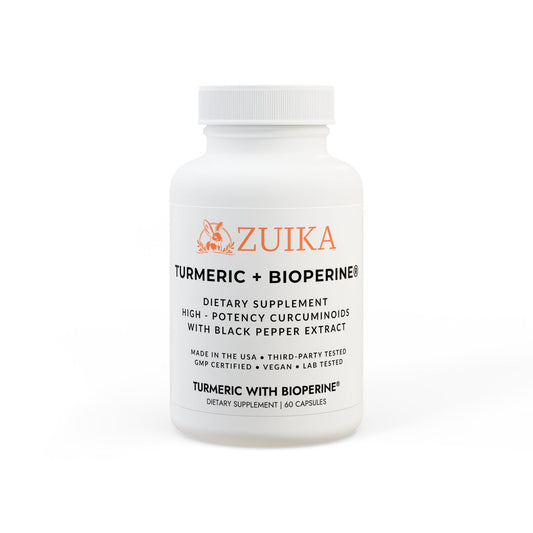 Turmeric + BioPerine® | High-Potency Curcumin | 60 Vegan Capsules