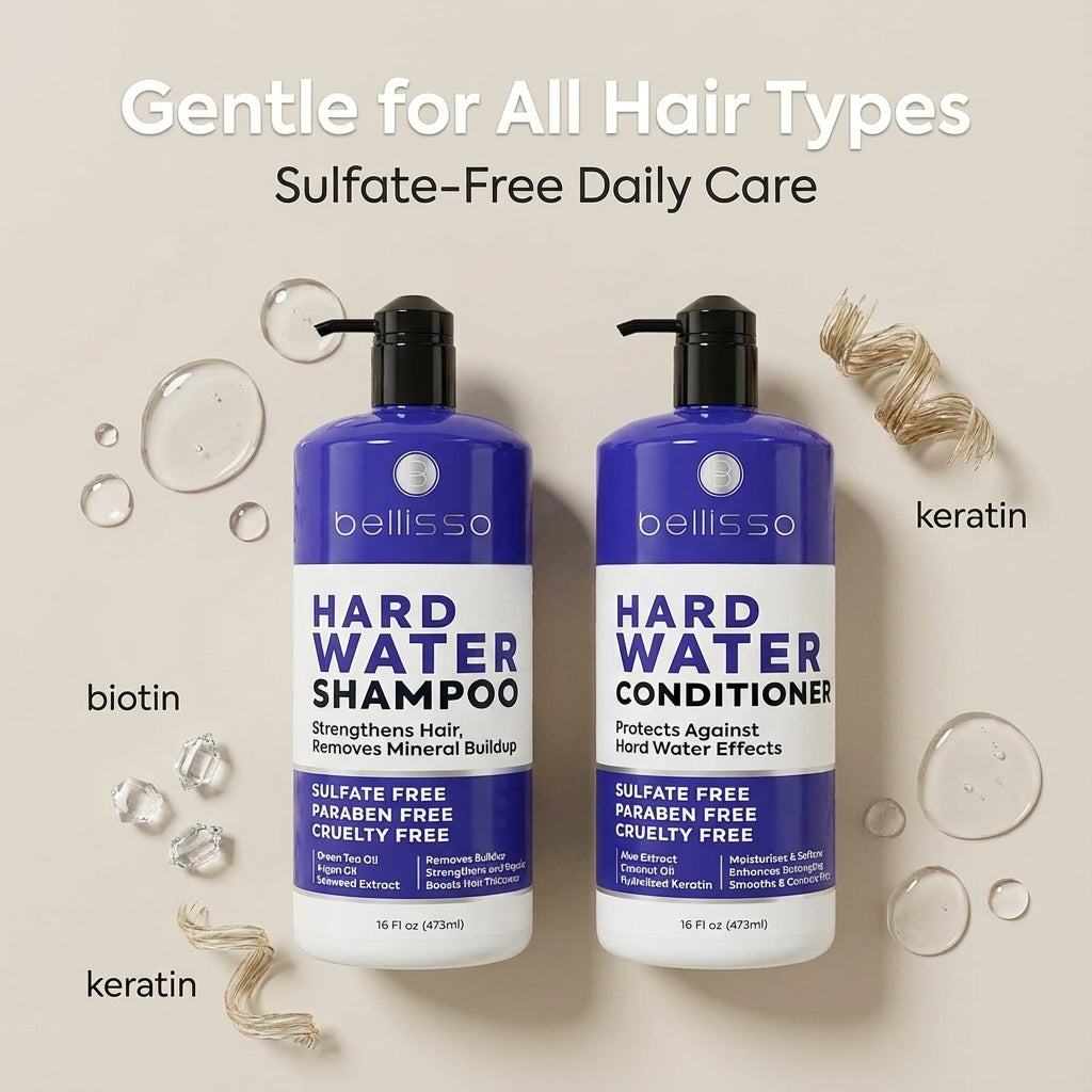 Bellisso Hard Water Shampoo & Conditioner – Mineral Build-Up Protection
