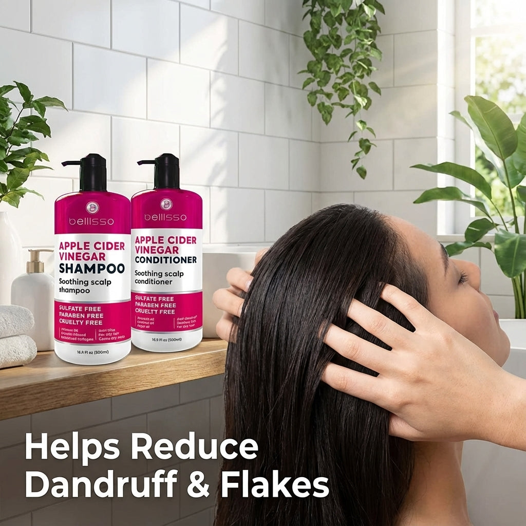 Bellisso Apple Cider Vinegar Shampoo & Conditioner – Sulfate-Free