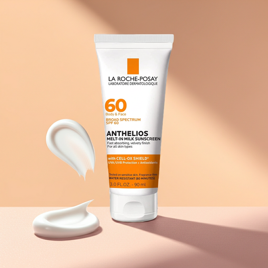 Anthelios Melt-In Milk Sunscreen SPF 60 – Broad-Spectrum, Lightweight, Antioxidant Protection