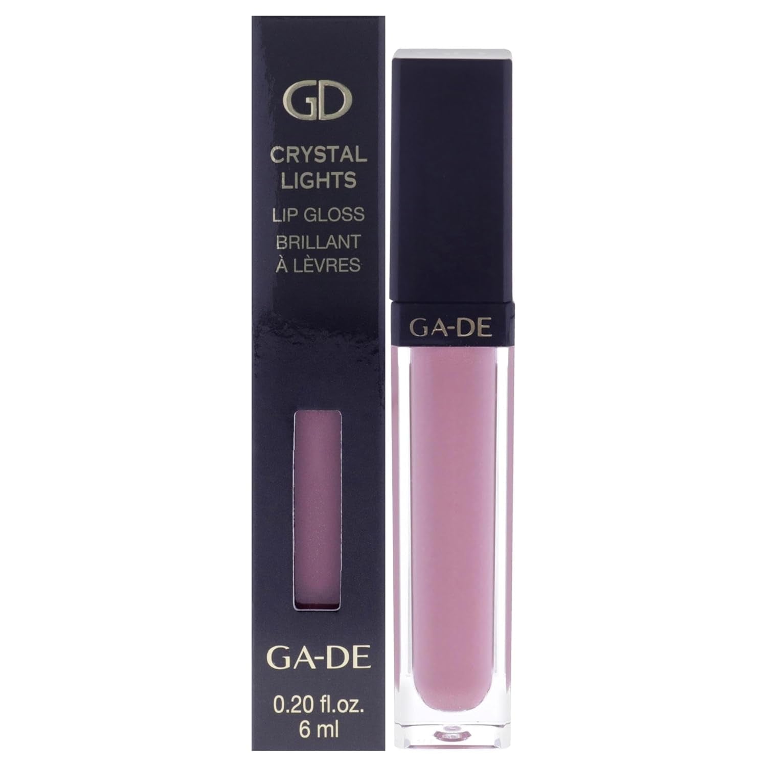 GA-DE Crystal Lights Lip Gloss, 823 - Enriched with Light-Reflecting Crystal Pearls - Smooth Silky, Rich Color - Moisturizes and Adds Shine - 0.2 Oz