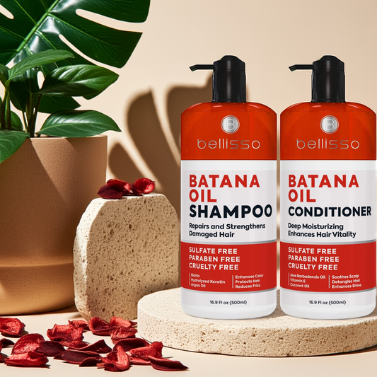 Bellisso Batana Oil Thickening Shampoo & Conditioner – Boost Hair Volume & Strength