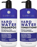 Hard Water Shampoo and Conditioner Set - Sulfate-Free Hair Care for All - Moisturizing Treatment with Chelating Properties for Effective Mineral Build-Up Removal