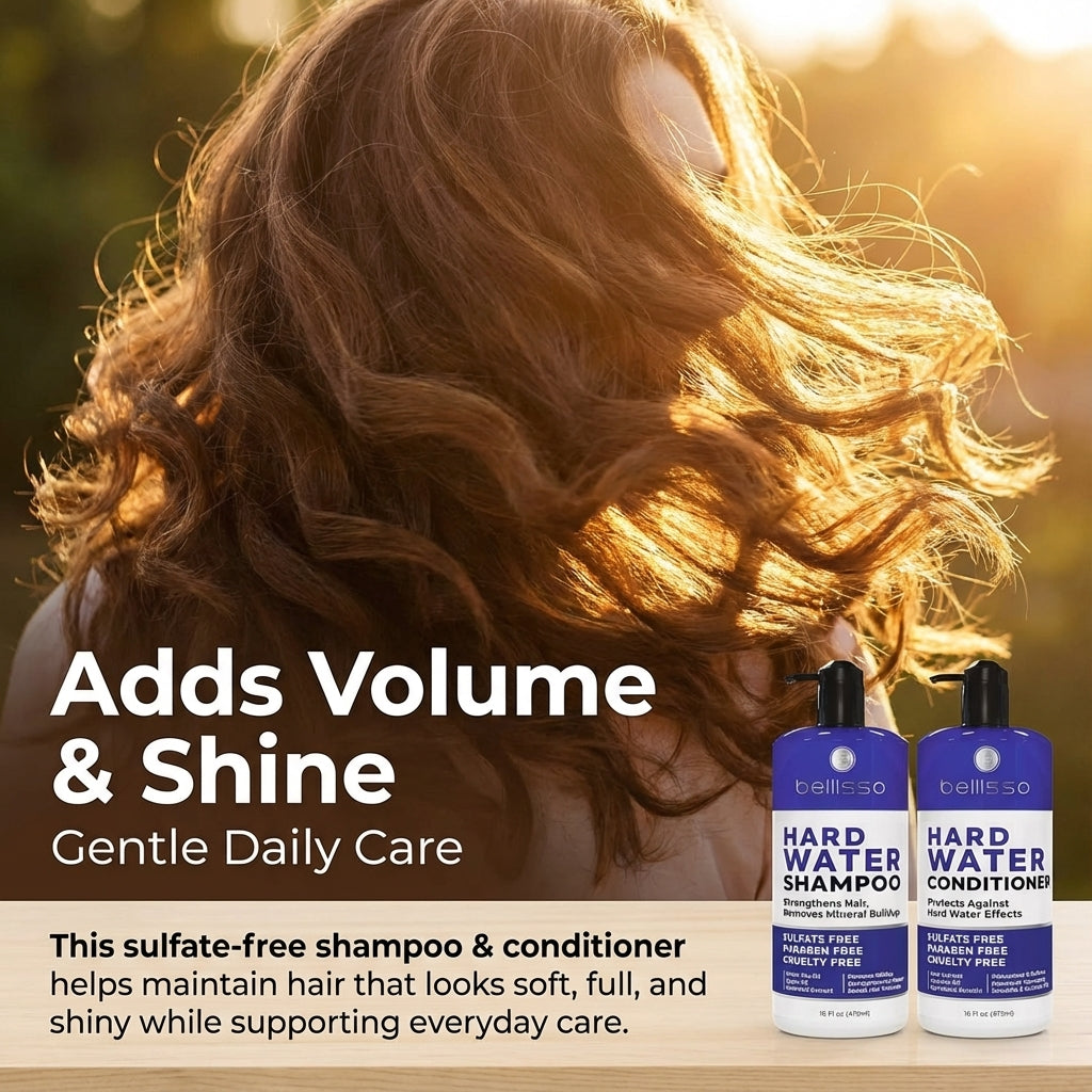 Bellisso Hard Water Shampoo & Conditioner – Mineral Build-Up Protection