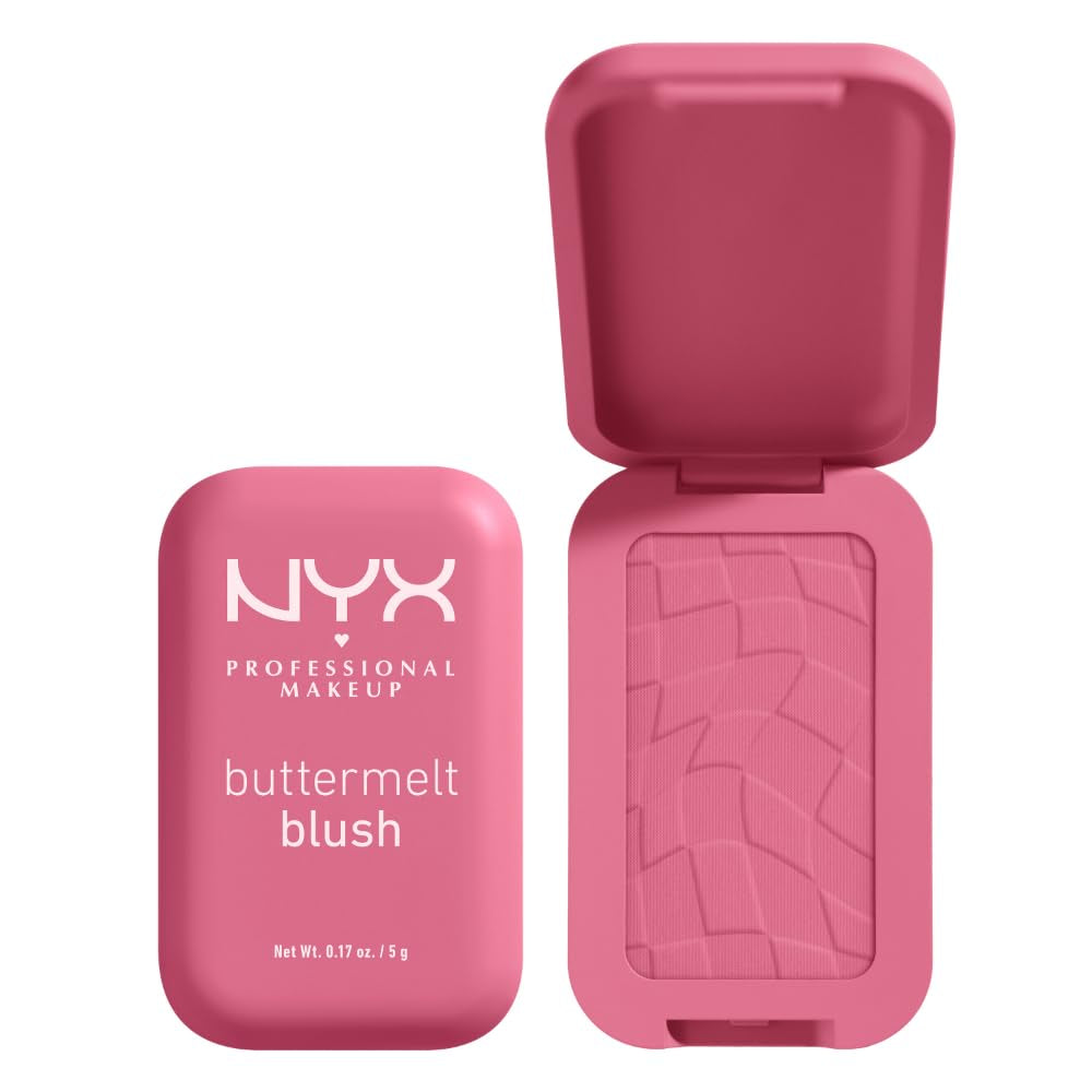 Buttermelt Powder Blush, Fade and Transfer-Resistant Blush, up to 12HR Make up Wear, Vegan Formula - for the Butta