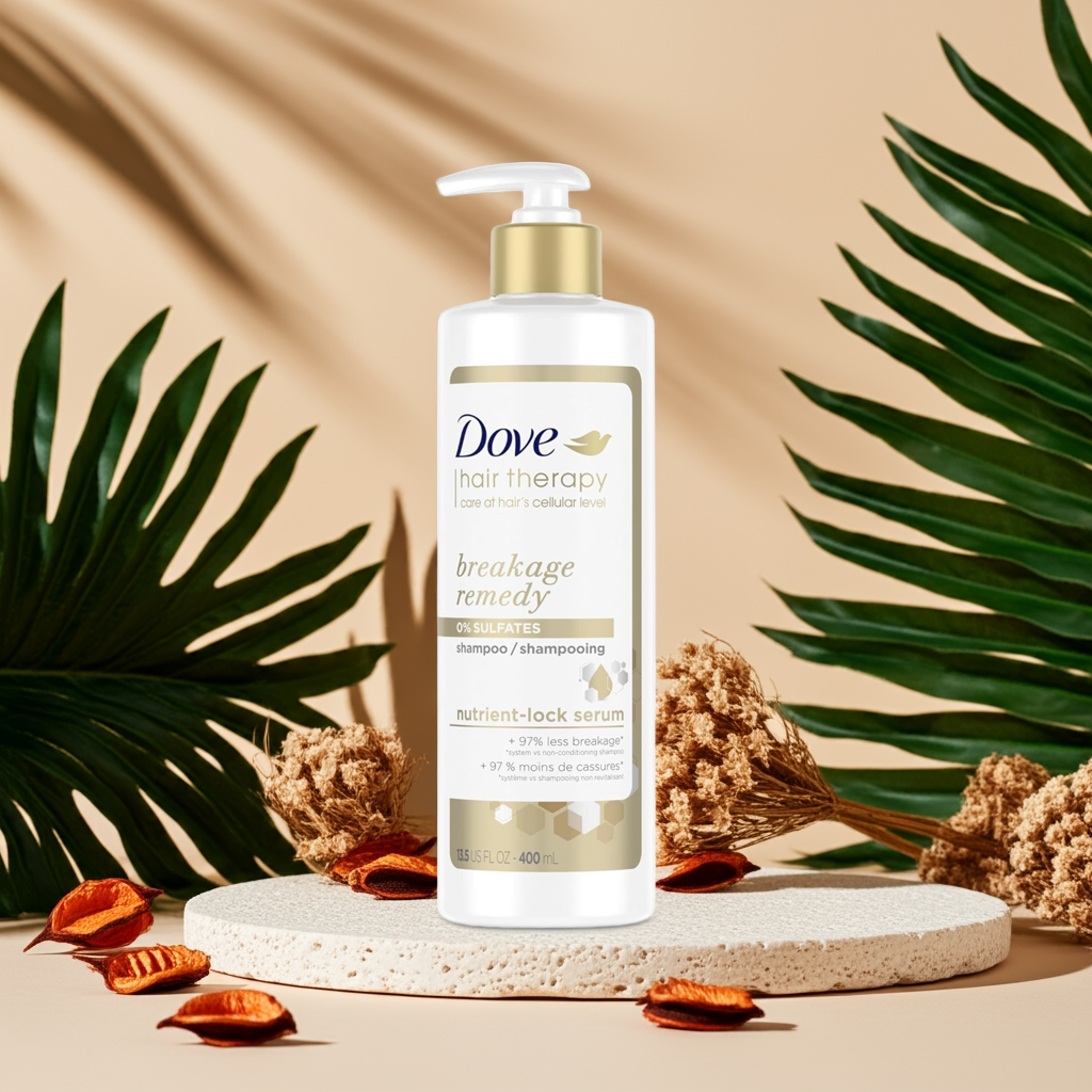 Dove Hair Therapy Breakage Remedy Shampoo – Strengthen Fragile Hair