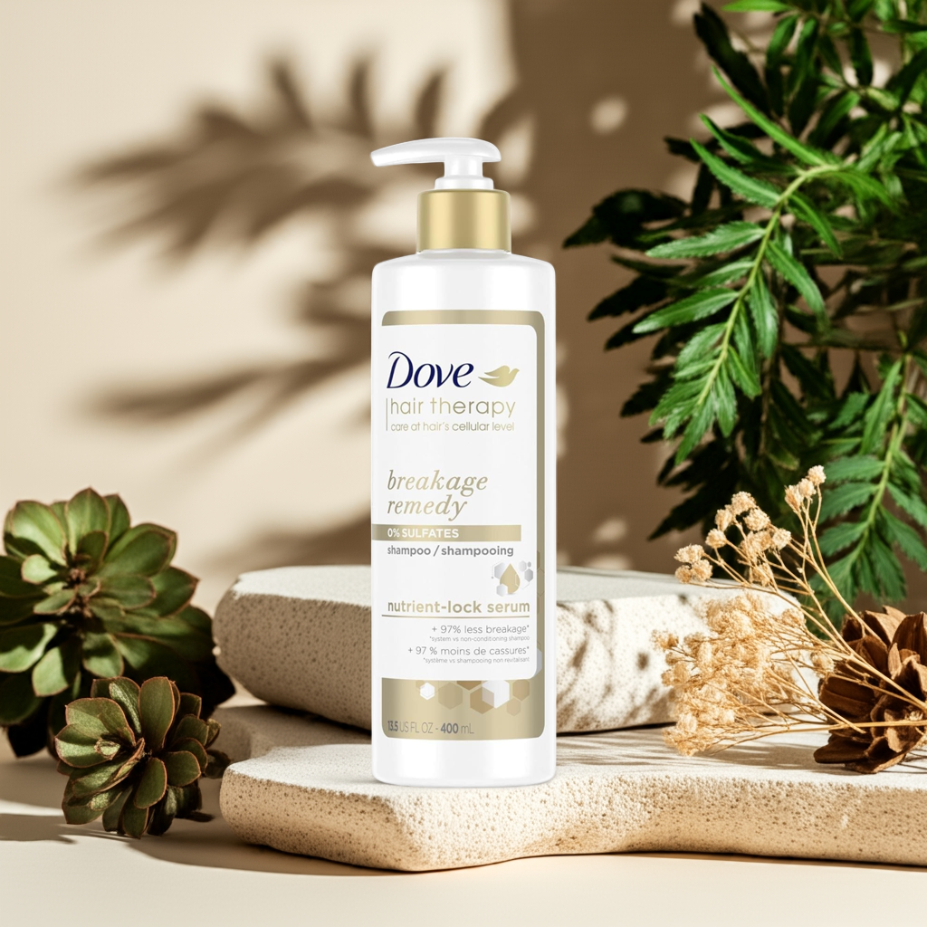 Dove Hair Therapy Breakage Remedy Shampoo – Strengthen Fragile Hair & Reduce Breakage
