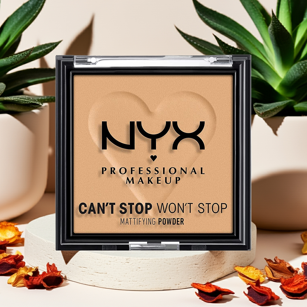 Can’t Stop Won’t Stop Mattifying Pressed Powder Golden – Long-Lasting, Oil-Control Matte Finish