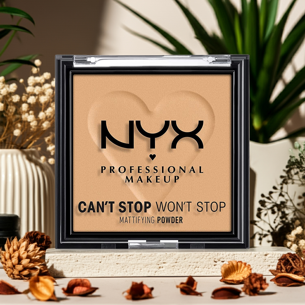 Can’t Stop Won’t Stop Mattifying Pressed Powder Golden – Long-Lasting, Oil-Control Matte Finish