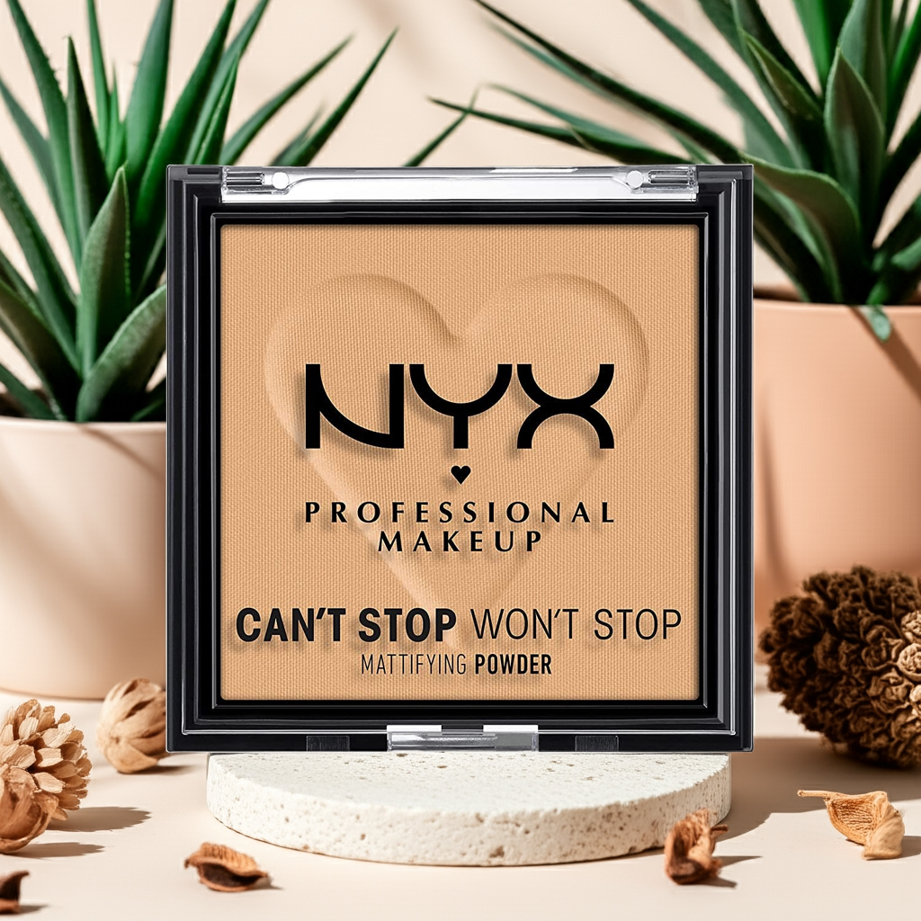 Can’t Stop Won’t Stop Mattifying Pressed Powder Golden – Long-Lasting, Oil-Control Matte Finish