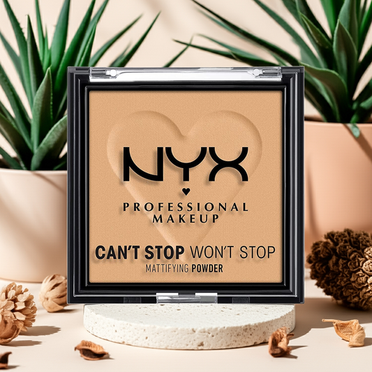 Can’t Stop Won’t Stop Mattifying Pressed Powder Golden – Long-Lasting, Oil-Control Matte Finish