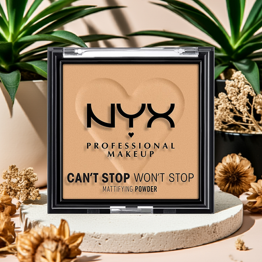 Can’t Stop Won’t Stop Mattifying Pressed Powder Golden – Long-Lasting, Oil-Control Matte Finish