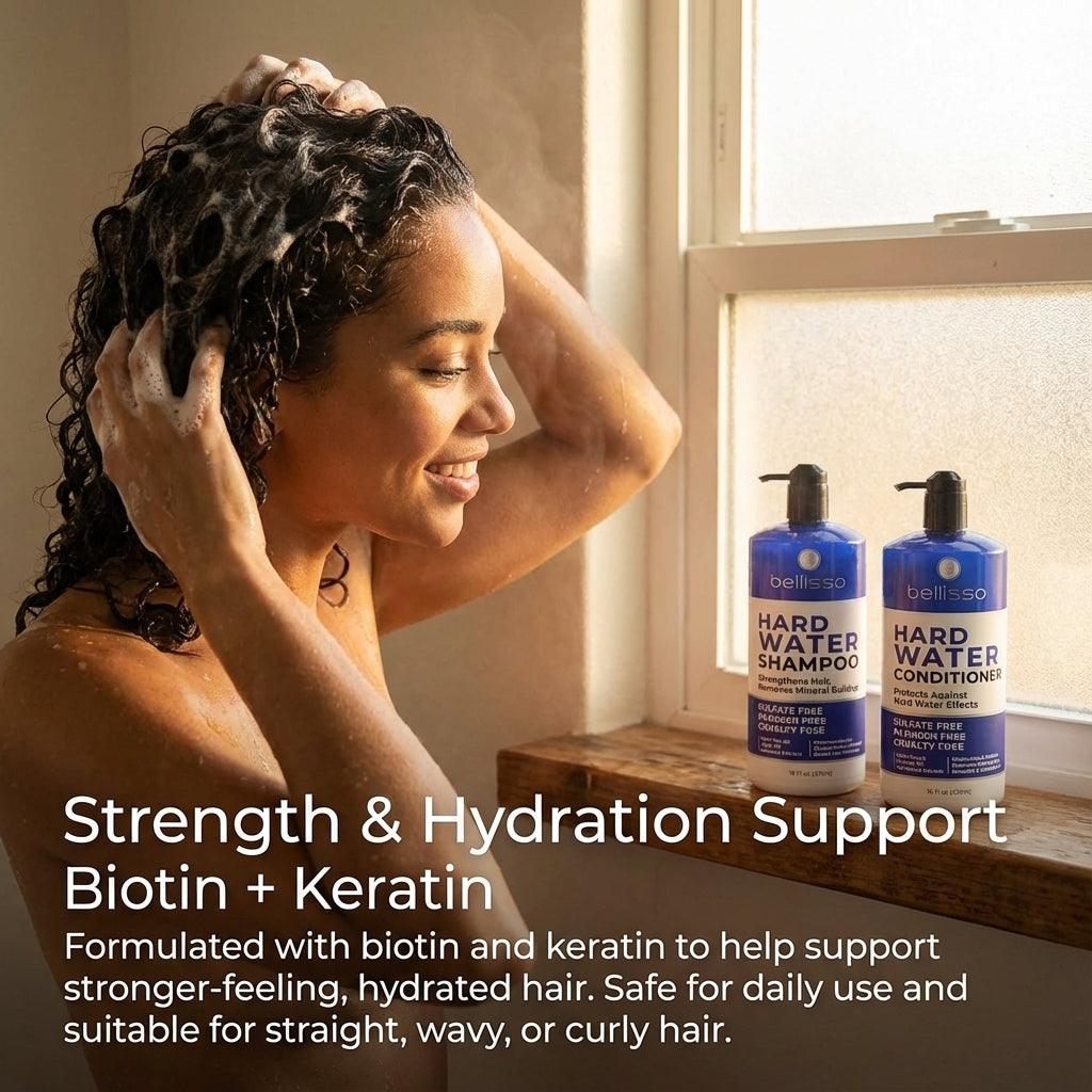 Bellisso Hard Water Shampoo & Conditioner – Mineral Build-Up Protection