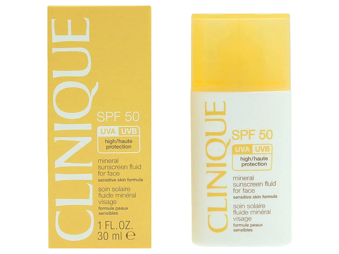 Broad Spectrum SPF 50 Mineral Sunscreen Fluid for Face by  for Women - 1 Oz Sunscreen