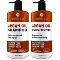 Moroccan Argan Oil Shampoo and Conditioner Set - Sulfate-Free, Paraben-Free Formula - Professional Hydrating Solution for Dry, Wavy, and Curly Hair for Both Women and Men
