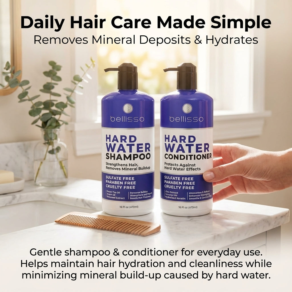 Bellisso Hard Water Shampoo & Conditioner – Mineral Build-Up Protection
