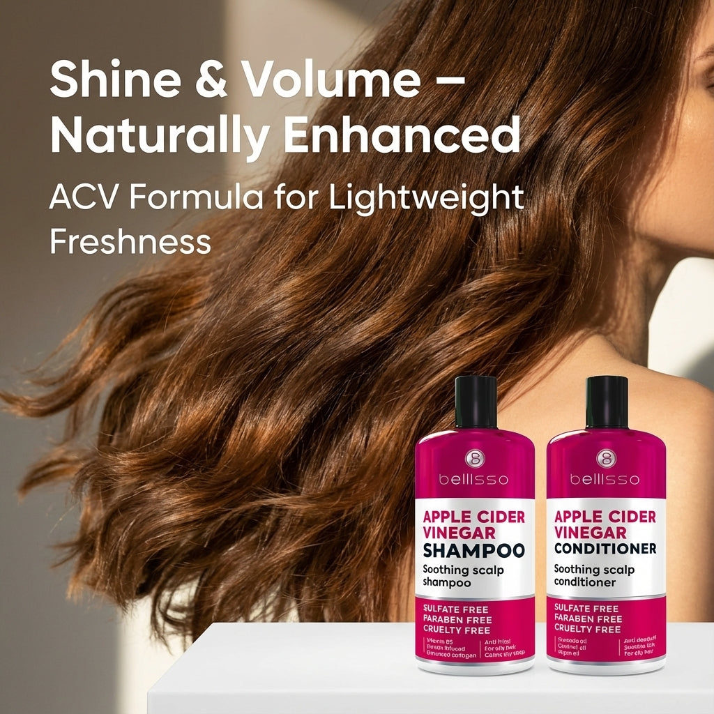 Bellisso Apple Cider Vinegar Shampoo & Conditioner – Sulfate-Free