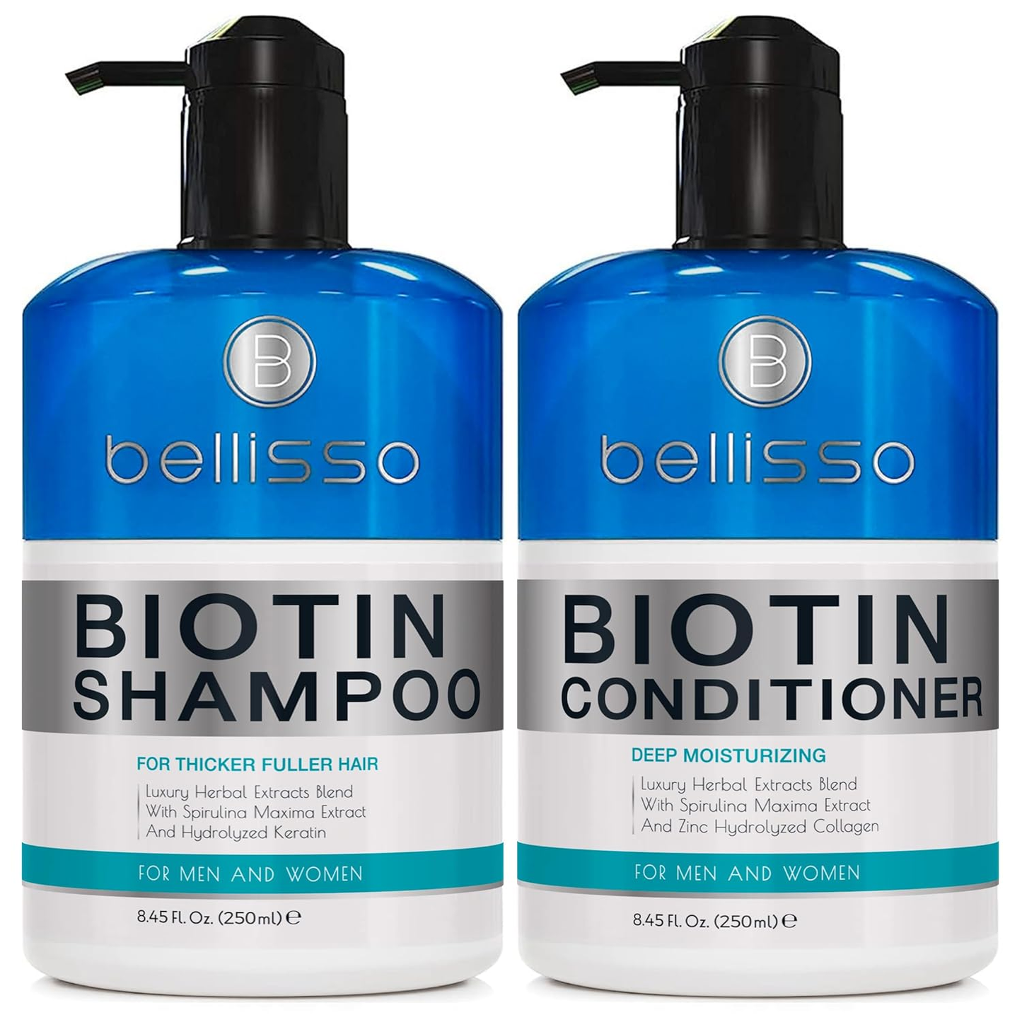Bellisso Biotin Shampoo & Conditioner Set – Thickening & Volumizing