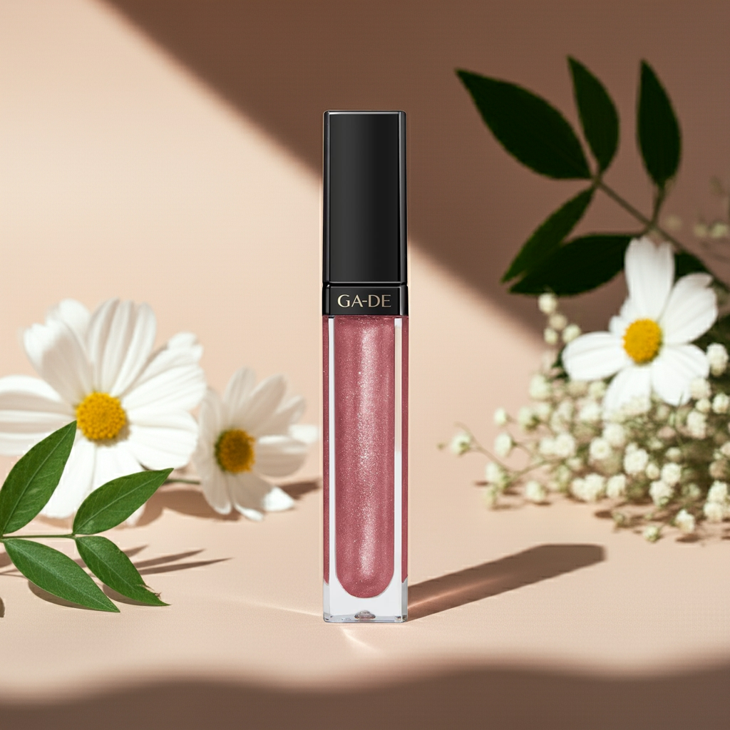 GA-DE Crystal Lights Lip Gloss - Infused with Light-Reflecting Crystal Pearls for Silky Smooth Application, Rich Color, Hydration, and Shine