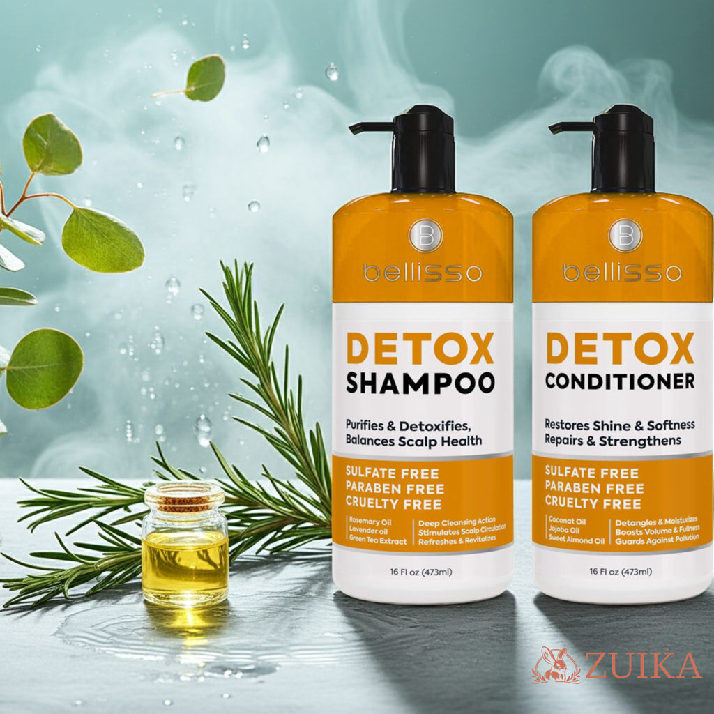 Bellisso Detox Shampoo & Conditioner – Clarifying, Sulfate-Free Hair